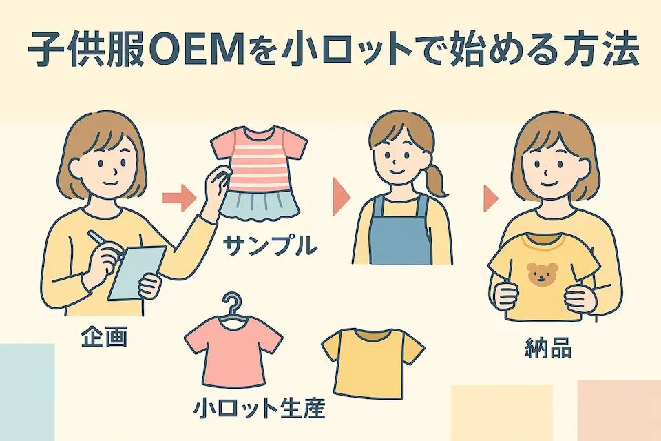 子供服OEMのイメージイラスト