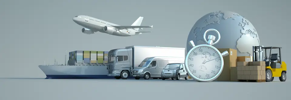 陸空海の国際輸送イメージ画像
