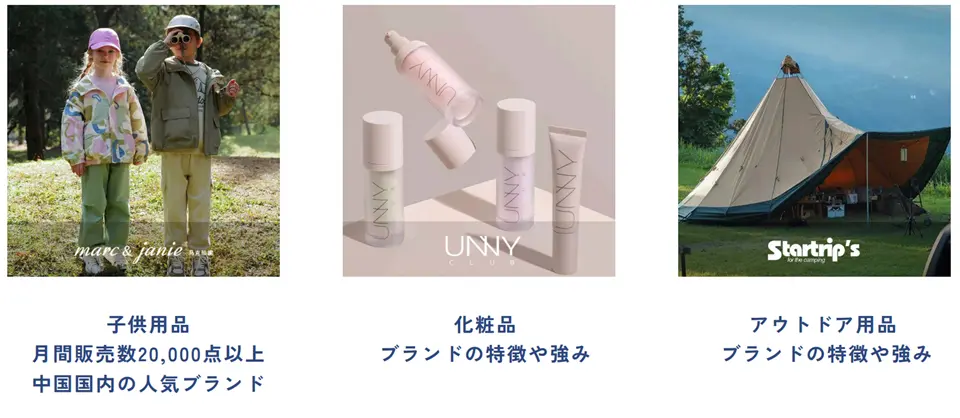 独占販売可能なブランドの画像