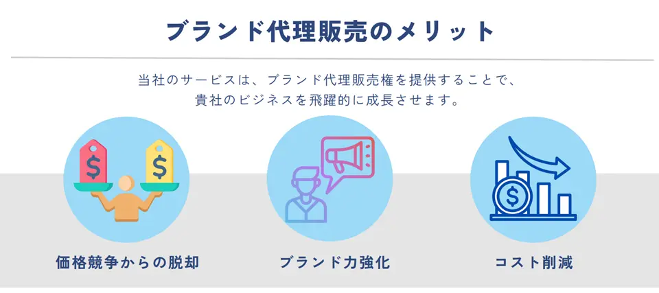 ブランド代理販売のメリット