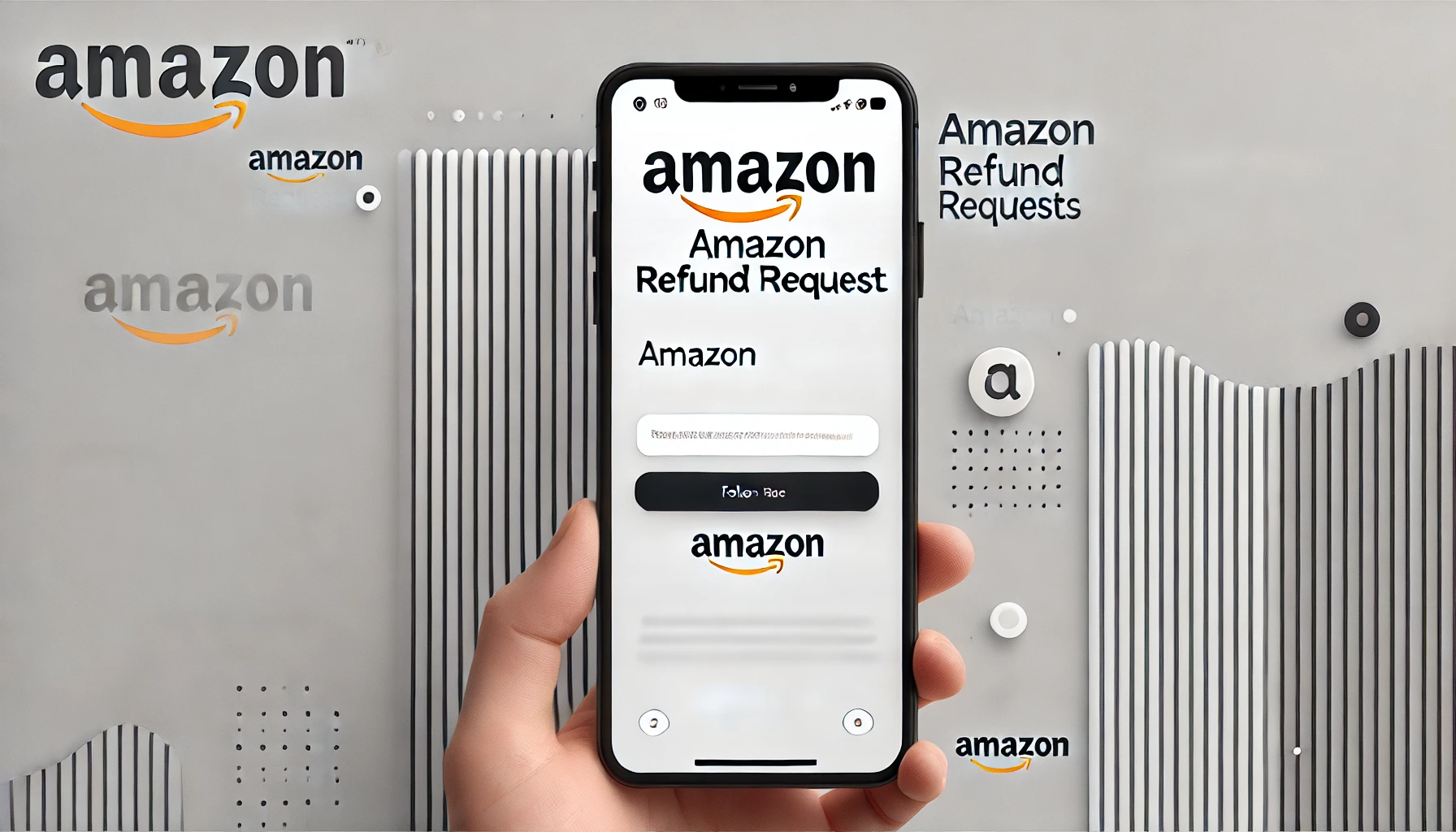 Amazonとかかれたスマホ画面