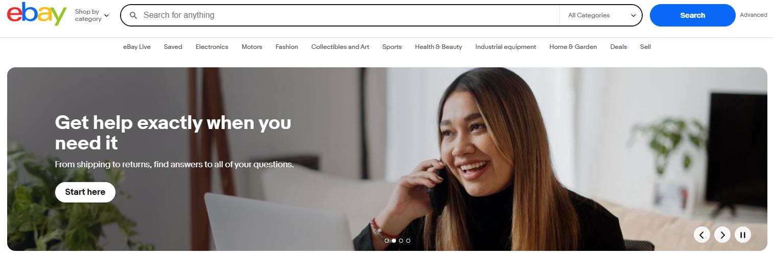 eBAYホームページ画像