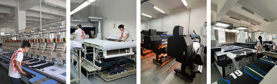 ４枚の工場内部の風景と社員の様子