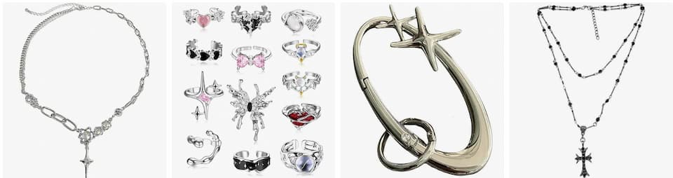 AMAZONのY2Kアクセサリーの出品画像