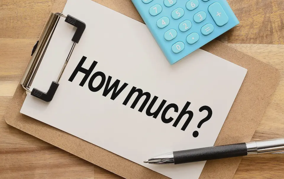 how much と電卓のイメージ画像